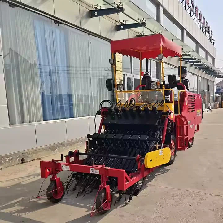Factory-Owned New Agricultural Special Combined Harvester Hydraulic Folding Garlic Harvester Compact Storage Transport Efficiency Garlic Harvester