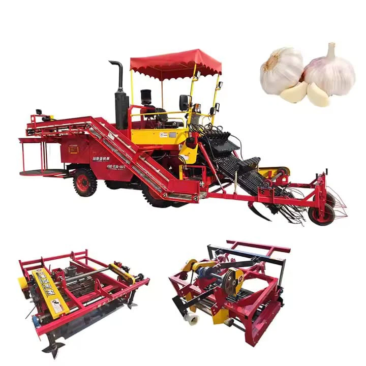 Factory-Owned New Agricultural Special Combined Harvester Hydraulic Folding Garlic Harvester Compact Storage Transport Efficiency Garlic Harvester