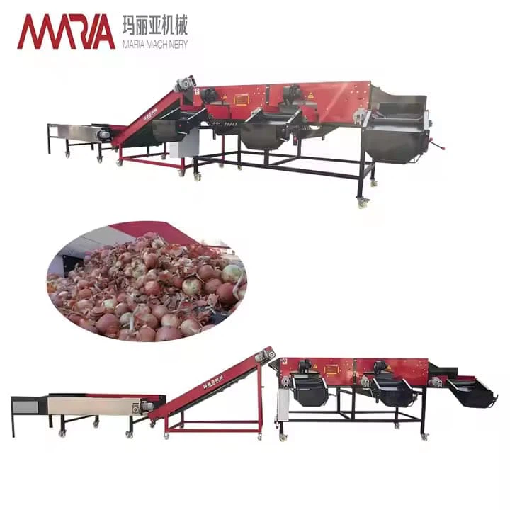 Kecekapan tinggi sepenuhnya automatik kentang keluli tahan karat dan mesin penyortiran bawang acak cendawan mesin penggredan cendawan
